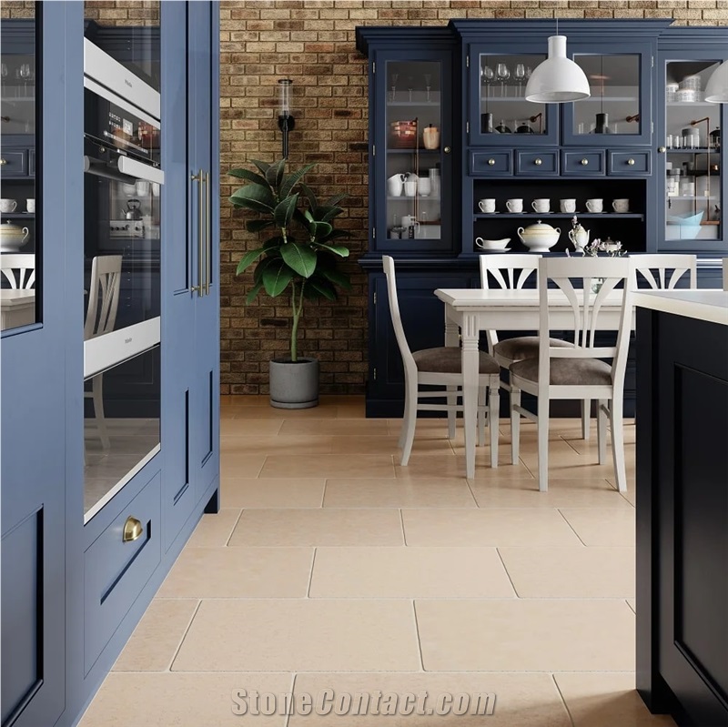 Dijon Limestone Tumbled Floor Tiles in Stock