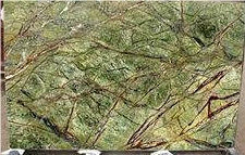 Rainforest Green Marble Slabs, India Green Marble