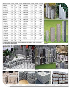 All Sides Flamed G602 Grey Granite Kerbs G603
