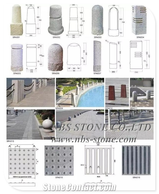 All Sides Flamed G602 Grey Granite Kerbs G603