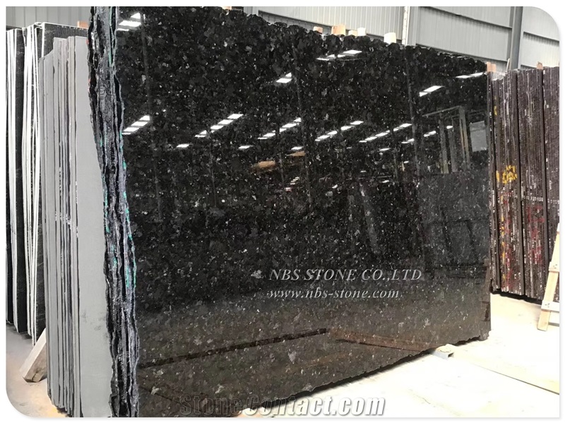 Angola Black Block Black Granite Slab Tile