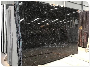Angola Black Block Black Granite Slab Tile