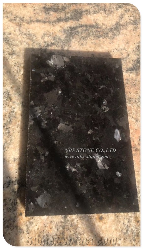 Angola Black Block Black Granite Slab Tile