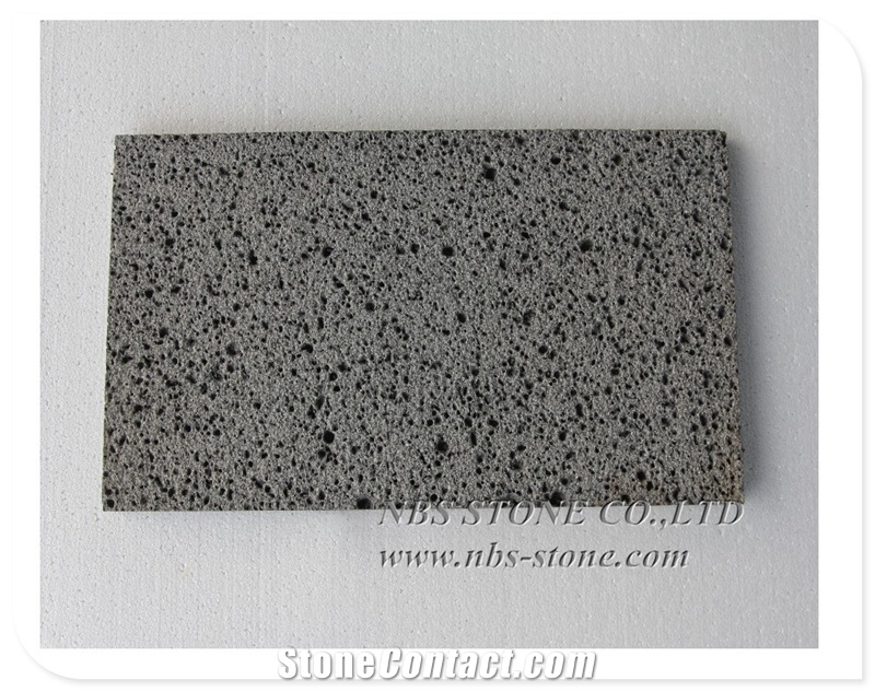 Black Basalt Lava Stone Tiles for Wall Cladding