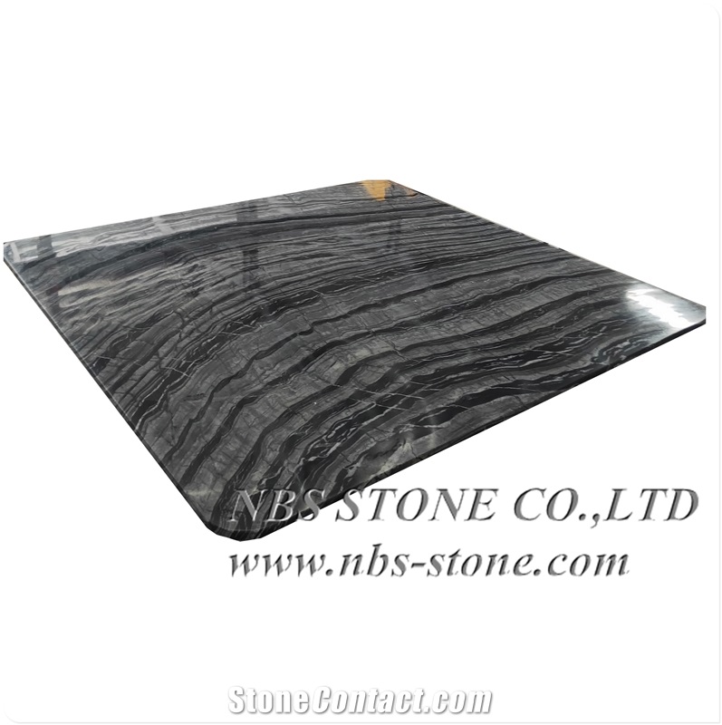 Black Marble Stone Dining Table Top Dinning