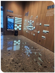 Brown Terrazzo Flooring Wall Cladding Tile Slab