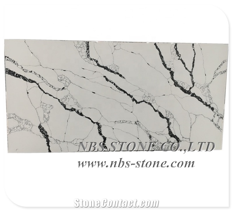 Calacatta White Quartz Stone Slab Sintered Stone