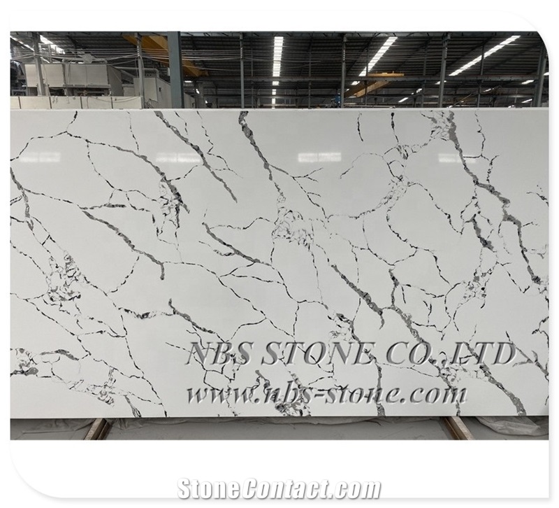 Calacatta White Quartz Stone Slab Sintered Stone