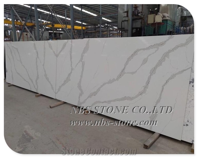 Calacatta White Quartz Stone Slab Sintered Stone