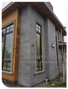 China Blue Stone Flamed Flooring Paving Tiles