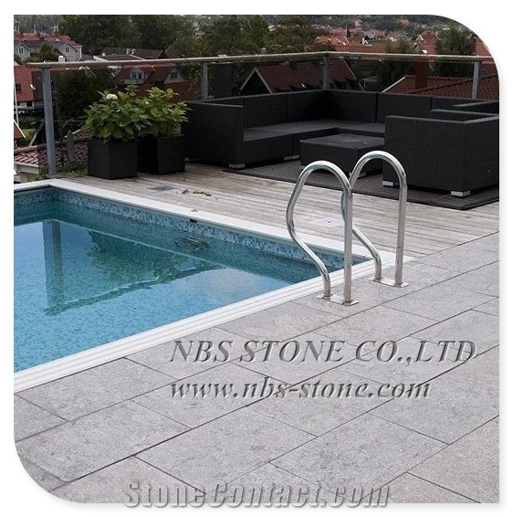 China Blue Stone Flamed Flooring Paving Tiles