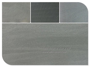 Chinese Natural Dark Gray Sandstone Paving Tiles