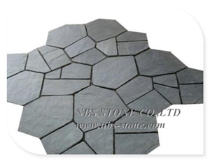 Crazy Slate Flagstone on Mesh for Outdoor Wall