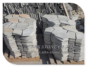 Crazy Slate Flagstone on Mesh for Outdoor Wall