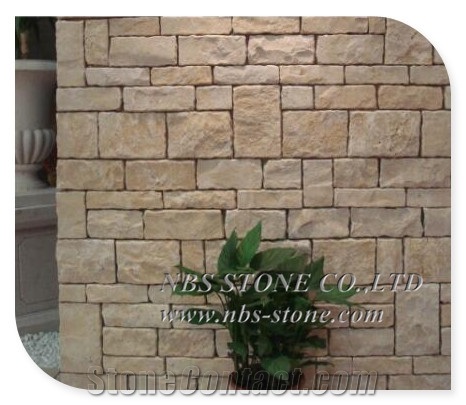 Good Price Yellow Beige Limestone Wall Cladding