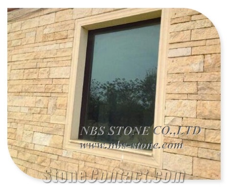 Good Price Yellow Beige Limestone Wall Cladding