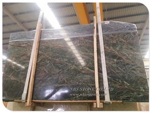 New Arrival Rainforest Brown Green Marble Table Top