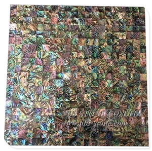 Shell Mixed Marble Waterjet Mother Of Pearl Mosaic