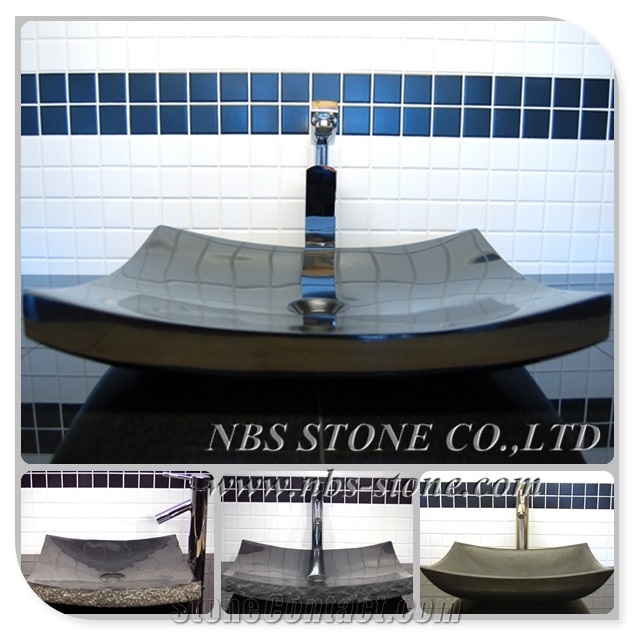 Support Natural Stone Basin Oval Square Sink