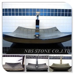 Support Natural Stone Basin Oval Square Sink