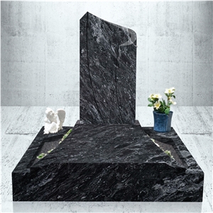 Black Forest Granite Tombstone Design