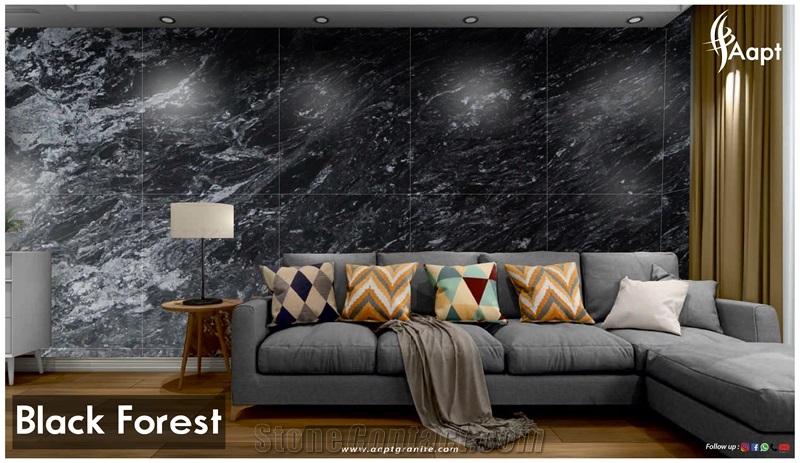 Black Forest Granite Tombstone Design