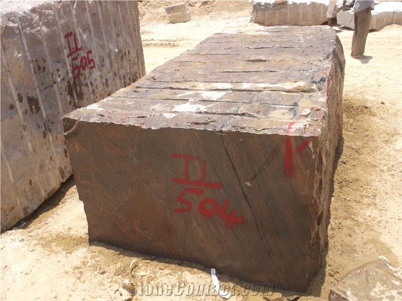 Red Multi Granite Tombstones