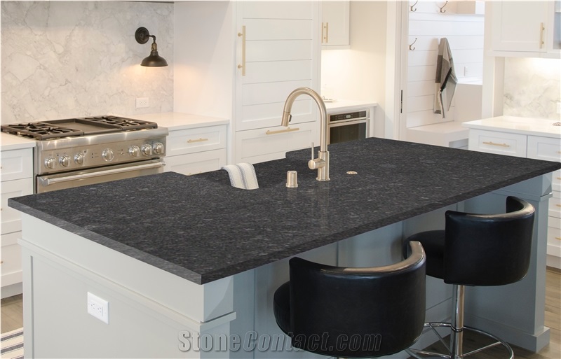 Steel Grey Granite Tombstone Design