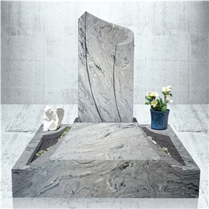 Viscont White Granite Tombstone Design