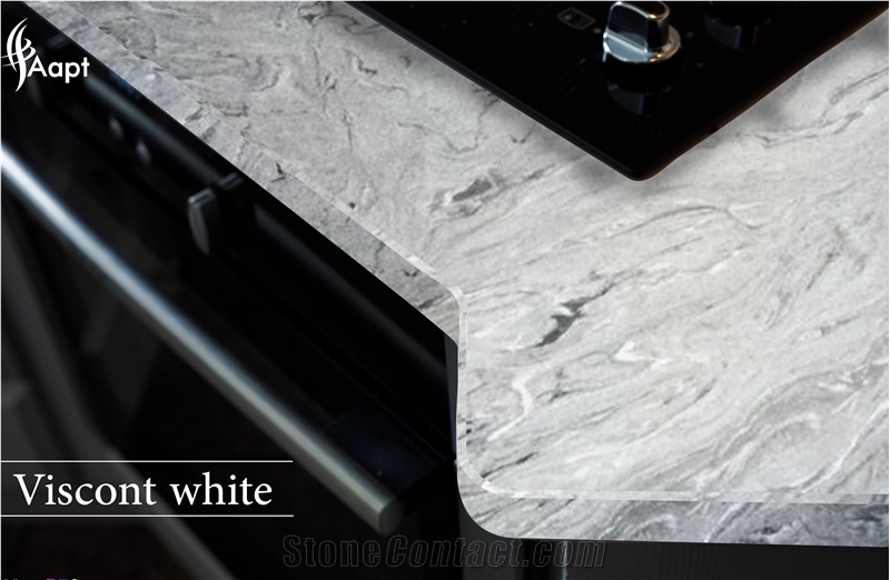 Viscont White Granite Tombstone Design
