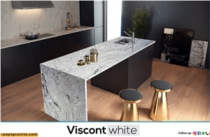 Viscont White Granite Tombstone Design