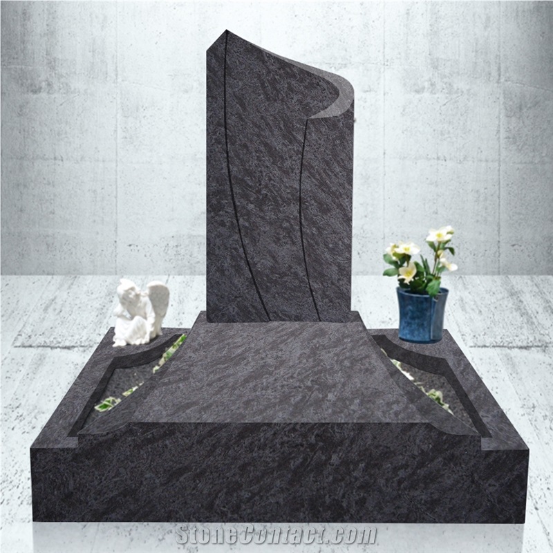 Vizag Blue Granite Tombstone Design