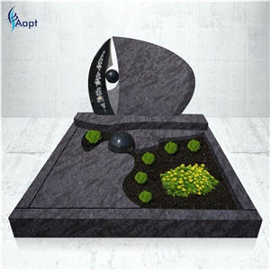 Vizag Blue Granite Tombstone Design