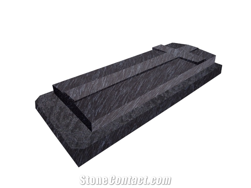 Vizag Blue Granite Tombstone Design