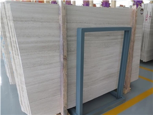 Bianco Serpeggiante White Wooden Vein Marble Slab