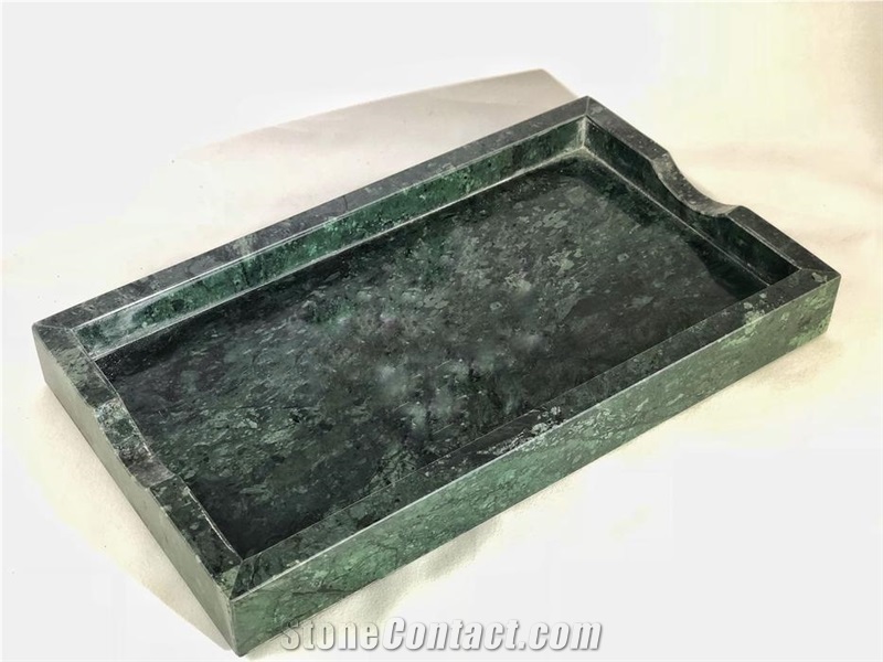 Emerald Green Marble Hotel Towel Tray Decoration