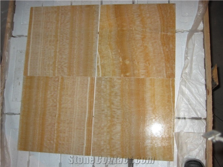 Golden Honey Onyx Pattern Bathroom Wall Tiles
