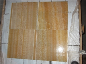Golden Honey Onyx Pattern Bathroom Wall Tiles