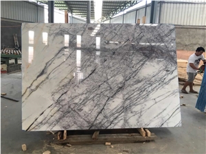 Milas Lilac New York Marble Slab Interior Decoration