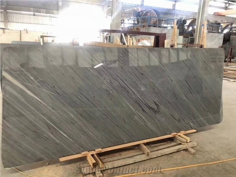 Palissandro Blue Nuvolato Marble Slab, Wall Tiles