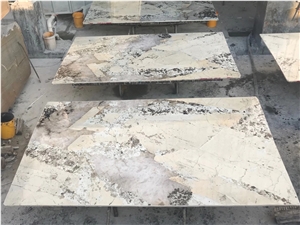 Pandora Granite Slab Brazil White Crystal Stone Wall Tiles