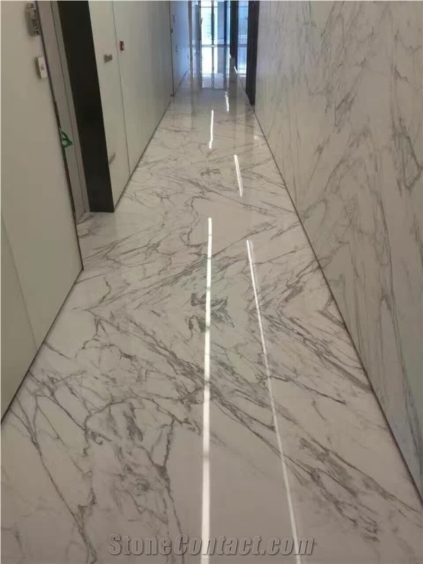 Statuario Marble Wall Tile Panel Cladding,Floor