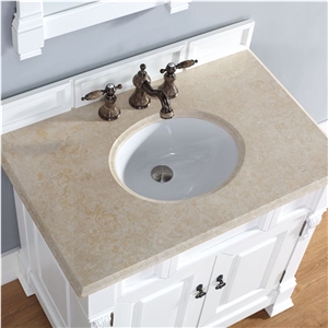 Antique Beige Marble Vanity Top Bath Top