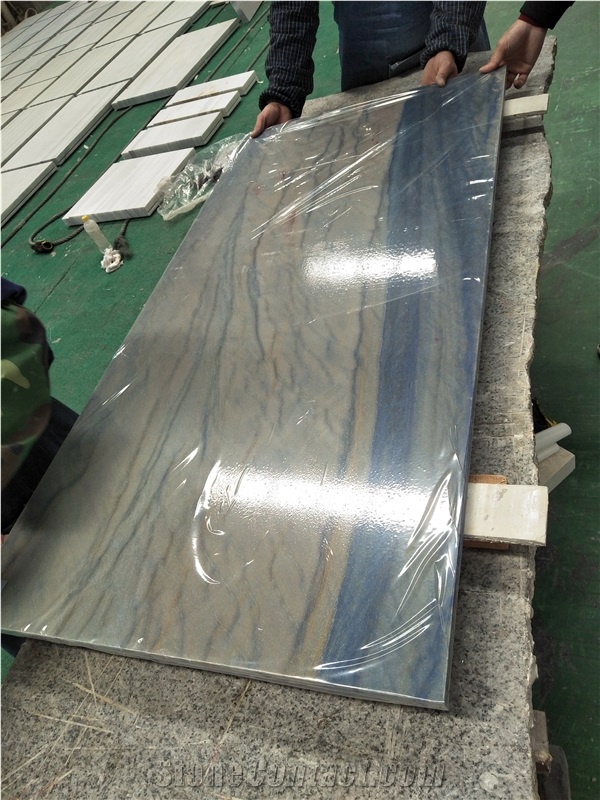 Blue Macaubas Quartzite Slab Tiles