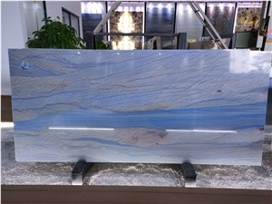 Blue Macaubas Quartzite Slabs Tiles Floor Wall