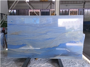 Blue Macaubas Quartzite Slabs Tiles Floor Wall