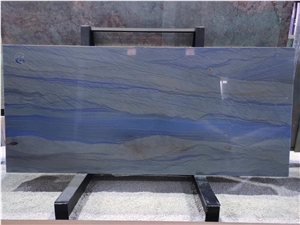Blue Macaubas Quartzite Slabs Tiles Floor Wall