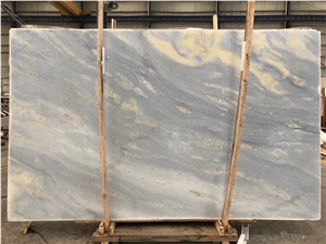 Blue Sky White Azul Acquamarina Marble Slab Tiles