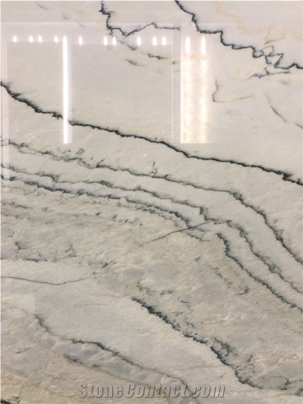 Calacatta White Macaubus Quartzite Wall Slab Tiles