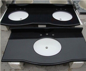 China Absolute Black Granite Countertop Vanity Top China Absolute Black Granite Countertop Vanity Top